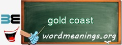 WordMeaning blackboard for gold coast